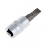 Головка с битой вставкой SL7, квадрат 1/4", CrV, // STELS