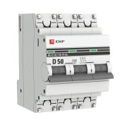 EKF Basic автоматический выкл. ВА47-29, 3P 50А (C) 4,5кА  mcb4729-3-50C