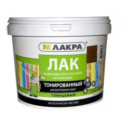 Лак в/д тонированный Лакра Рябина 0,9кг Л-С