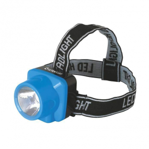 Ultraflash фонарь налобный LED5374 (акк.4V 0.35Ah) 1св/д 0.5W синий /пластик, отражат., з/у 220V