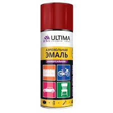 Ultima, ТЕМНО-КРАСНЫЙ RAL 3011 краска аэрозольная универсальная, 520 мл (1 уп - 12 шт.)