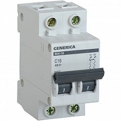 IEK GENERICA автоматический выкл. ВА47-29 2P 16А 4,5кА х-ка С MVA25-2-016-C