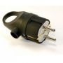 NE-AD вилка угловая с кольцом каучук 2P+PE 1х16А 220-24V IP44 1102 (Турция)