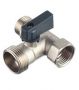 Кран 3-х проходной 1/2*1/2*3/4 г/ш/ш вентель хром AQualink