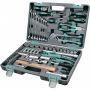 Набор инструментов, 1/2",3/8", 1/4", CrV, пластиковый кейс 142 предм.// Stels
