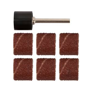 Бандаж наждачный и штифт , набор 7шт.