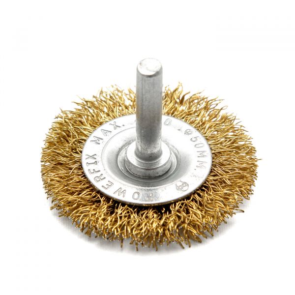 Щетка для дрели,75 мм, плоская витая
