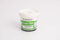 Клей ПВА Лакра универсальный Строитель 0,9кг Л-С