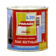 Лак яхтный алкидно-уретановый PARADE L20 Яхты  Лодки П/мат 0,75л Россия
