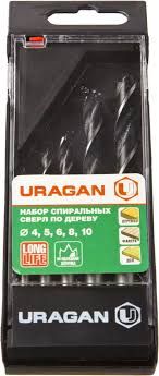 Набор буров по бетону, 5 шт, 4-10, URAGAN