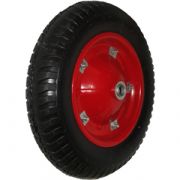 PR2400 - Пневм. колесо, мет. обод, симм. ступица, шарикоп. (360 мм, ось 20 мм, PR2400-1, 3.25-8)