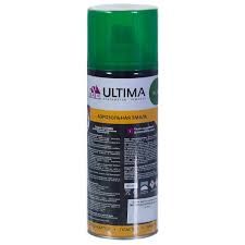 Ultima,  ЗЕЛЕНЫЙ RAL 6002 краска алкидная аэроз. универсальная, 520 мл