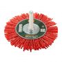 Корщетка-колесо нейлоновая со штифтом 100 мм