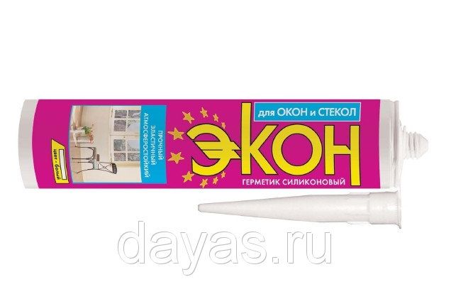 ХЕНКЕЛЬ Герметик Силиконовый Для Окон и Стекол ЭКОН (белый) (280мл) 1495588