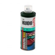 КУДО KU-06005R Эмаль аэрозольная для металлочерепицы RAL 6005 зеленый мох (0,52л)