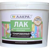 Лак в/д тонированный Лакра Бесцветный 0,9кг Л-С