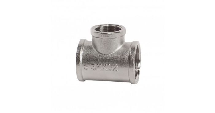 Тройник 1/2" ВР-ВР-ВР никель FTM 836