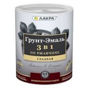 Грунт-эмаль 3 в 1 Лакра Белый 0,8кг Л-С